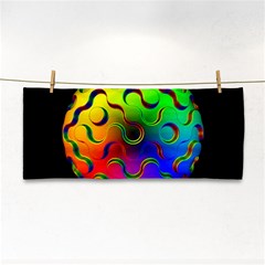 Ball Sphere Digital Art Fractals Hand Towel by Pakrebo