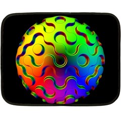 Ball Sphere Digital Art Fractals Fleece Blanket (mini)