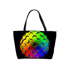 Ball Sphere Digital Art Fractals Classic Shoulder Handbag by Pakrebo