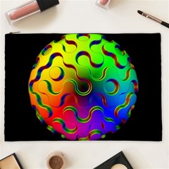 Ball Sphere Digital Art Fractals Cosmetic Bag (xxl) by Pakrebo