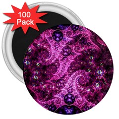 Fractal Art Digital Art 3  Magnets (100 Pack) by Pakrebo