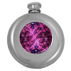 Fractal Art Digital Art Round Hip Flask (5 Oz)