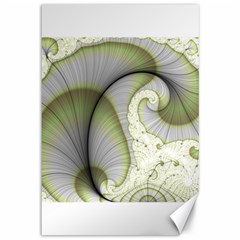 Graphic Fractal Eddy Curlicue Leaf Canvas 12  X 18  by Pakrebo