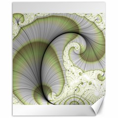 Graphic Fractal Eddy Curlicue Leaf Canvas 16  X 20  by Pakrebo