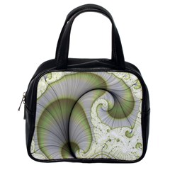 Graphic Fractal Eddy Curlicue Leaf Classic Handbag (one Side) by Pakrebo