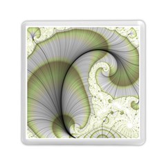 Graphic Fractal Eddy Curlicue Leaf Memory Card Reader (square) by Pakrebo