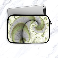 Graphic Fractal Eddy Curlicue Leaf Apple Ipad Mini Zipper Cases by Pakrebo