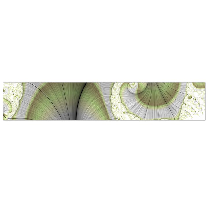 Graphic Fractal Eddy Curlicue Leaf Large Flano Scarf 