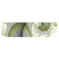 Graphic Fractal Eddy Curlicue Leaf Satin Scarf (oblong) by Pakrebo