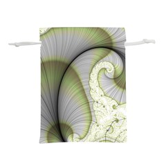 Graphic Fractal Eddy Curlicue Leaf Lightweight Drawstring Pouch (s)