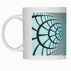 Digital Art Fractal Abstract White Mugs by Pakrebo