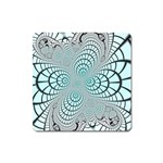 Digital Art Fractal Abstract Square Magnet Front