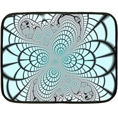 Digital Art Fractal Abstract Fleece Blanket (mini)