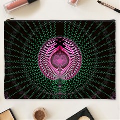 Fractal Traditional Fractal Hypnotic Cosmetic Bag (xxxl) by Pakrebo