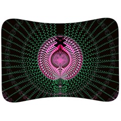 Fractal Traditional Fractal Hypnotic Velour Seat Head Rest Cushion by Pakrebo