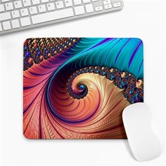 Fractal Multi Colored Fantasia Large Mousepads by Pakrebo