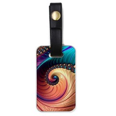 Fractal Multi Colored Fantasia Luggage Tag (one Side) by Pakrebo