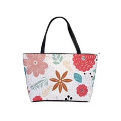 Nature Shape Leaves Flowers Art Classic Shoulder Handbag by Pakrebo