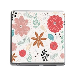 Nature Shape Leaves Flowers Art Memory Card Reader (square 5 Slot) by Pakrebo