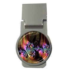 Fractal Colorful Background Money Clips (round) 