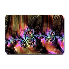 Fractal Colorful Background Small Doormat  by Pakrebo