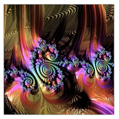 Fractal Colorful Background Large Satin Scarf (square) by Pakrebo