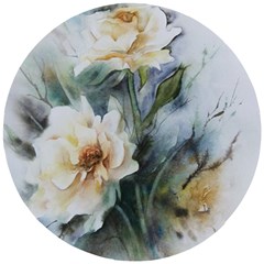 Roses Watercolour Wooden Puzzle Round by Pakrebo