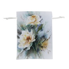 Roses Watercolour Lightweight Drawstring Pouch (l)