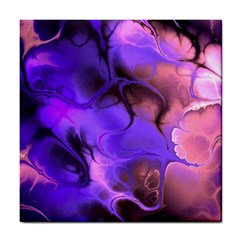 Fractal Flower Tile Coaster