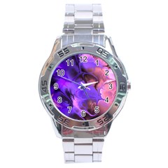 Fractal Flower Stainless Steel Analogue Watch by Pakrebo