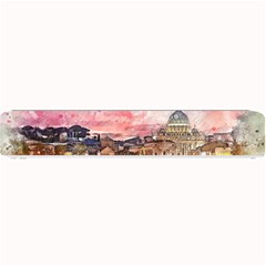 City Buildings Bridge Water River Small Bar Mats by Pakrebo