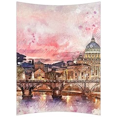 City Buildings Bridge Water River Back Support Cushion by Pakrebo