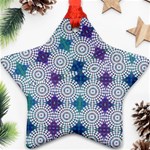 Checkerboard Again 5 Ornament (Star) Front