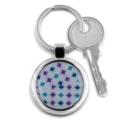 Checkerboard Again 5 Key Chain (round) by impacteesstreetwearseven