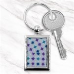 Checkerboard Again 5 Key Chain (Rectangle) Front