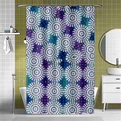 Checkerboard Again 5 Shower Curtain 48  x 72  (Small) 