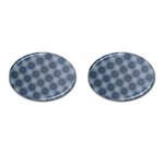 Checkerboard Again 4 Cufflinks (Oval) Front(Pair)