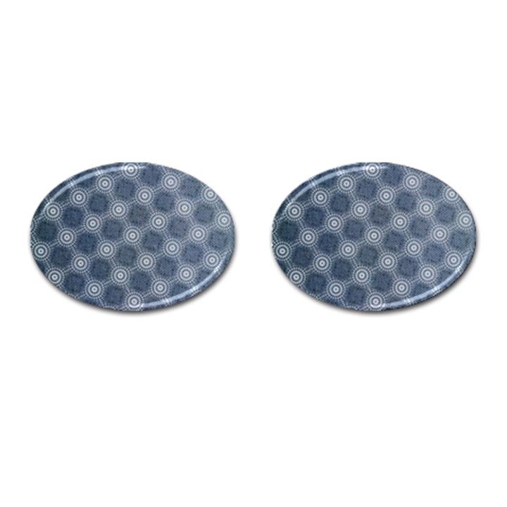 Checkerboard Again 4 Cufflinks (Oval)