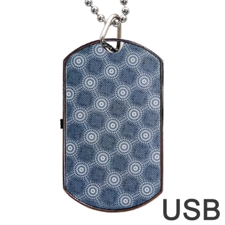 Checkerboard Again 4 Dog Tag USB Flash (One Side)