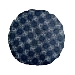 Checkerboard Again 4 Standard 15  Premium Flano Round Cushions by impacteesstreetwearseven