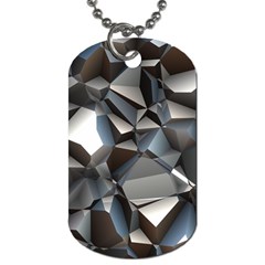 Triangles Polygon Color Silver Uni Dog Tag (one Side) by Pakrebo