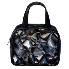 Triangles Polygon Color Silver Uni Classic Handbag (one Side) by Pakrebo