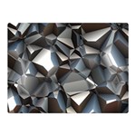 Triangles Polygon Color Silver Uni Double Sided Flano Blanket (Mini)  35 x27  Blanket Front