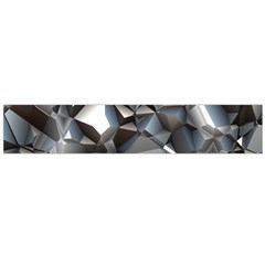 Triangles Polygon Color Silver Uni Large Flano Scarf  by Pakrebo