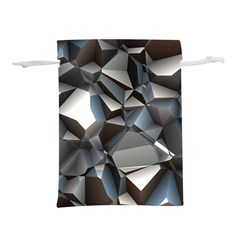 Triangles Polygon Color Silver Uni Lightweight Drawstring Pouch (m) by Pakrebo