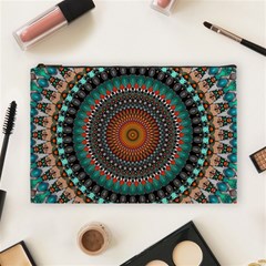 Ornament Circle Picture Colorful Cosmetic Bag (large) by Pakrebo