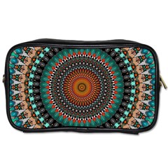 Ornament Circle Picture Colorful Toiletries Bag (two Sides) by Pakrebo