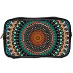 Ornament Circle Picture Colorful Toiletries Bag (Two Sides) Back