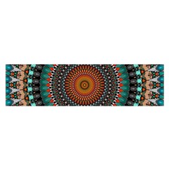 Ornament Circle Picture Colorful Satin Scarf (oblong)