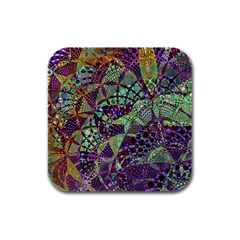 Background Design Art Artwork Rubber Square Coaster (4 Pack)  by Pakrebo